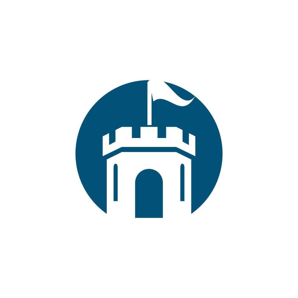 Castle vector illustration icon