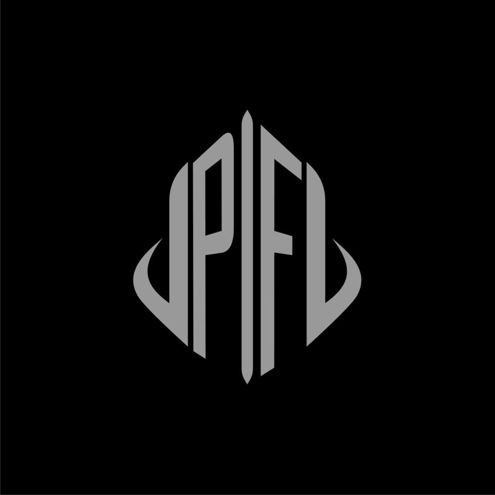 PF initial monogram real estate with building design vector
