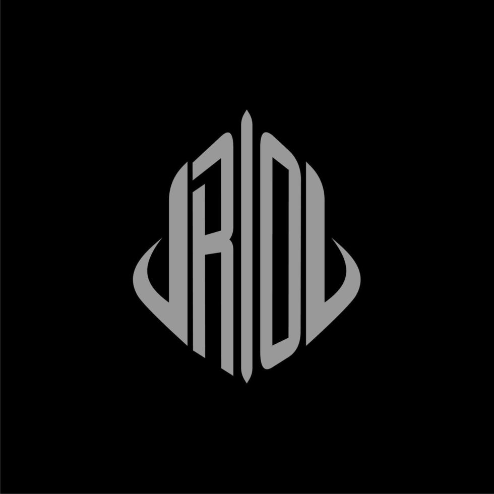 RO initial monogram real estate with building design vector