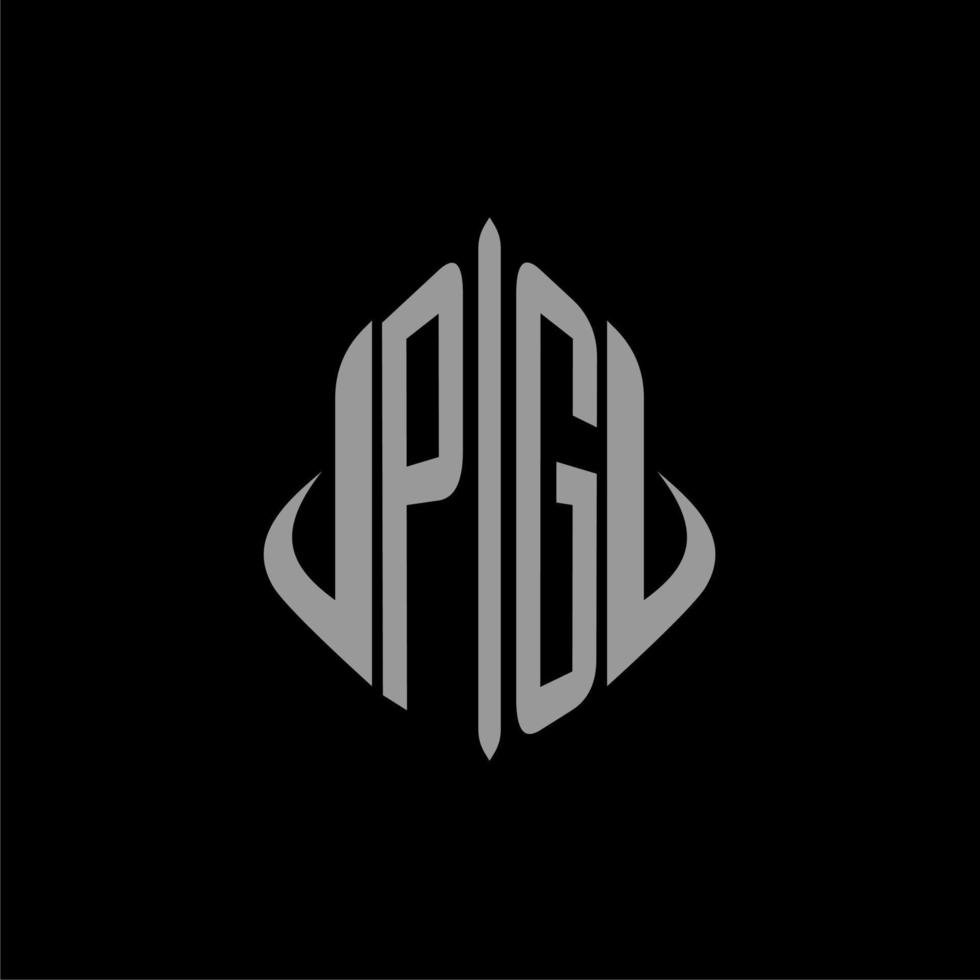 PG initial monogram real estate with building design vector