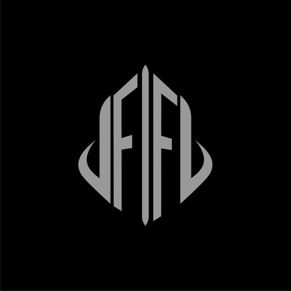 FF initial monogram real estate with building design vector