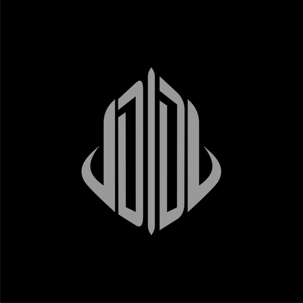 DD initial monogram real estate with building design vector
