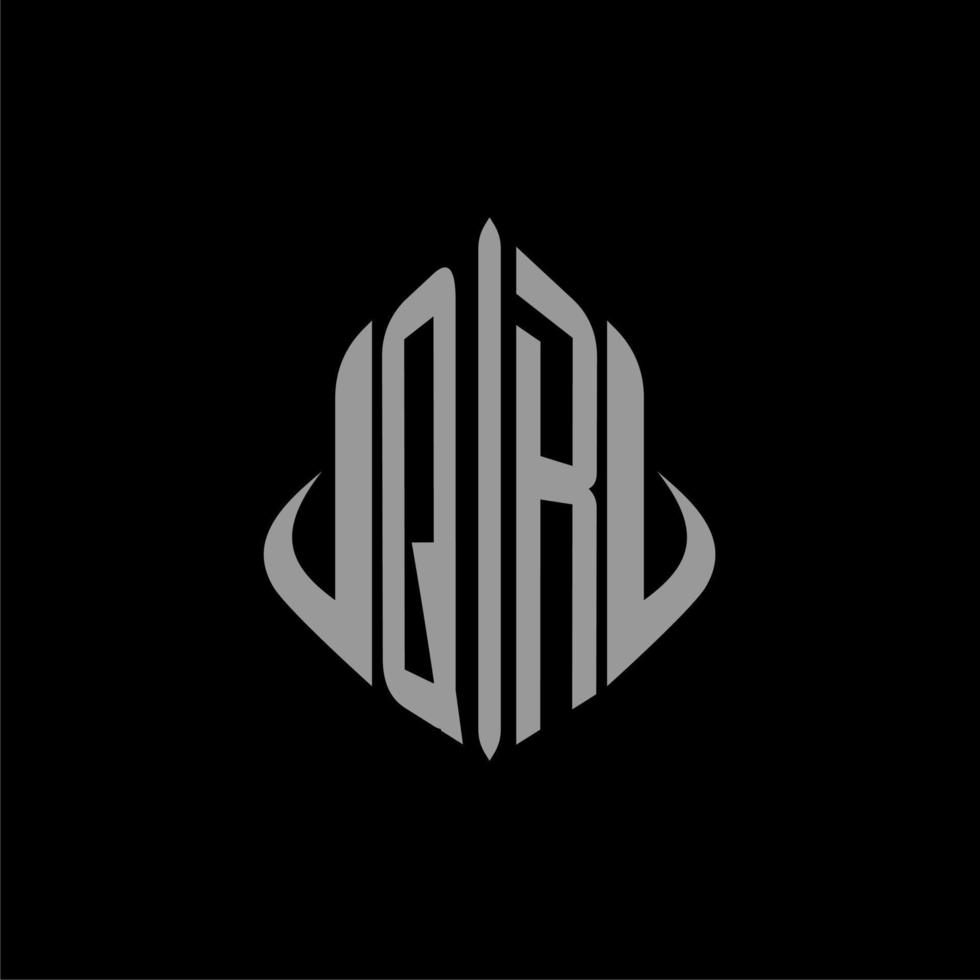 QR initial monogram real estate with building design vector