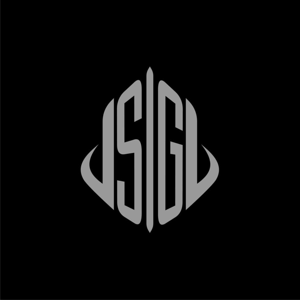 SG initial monogram real estate with building design vector