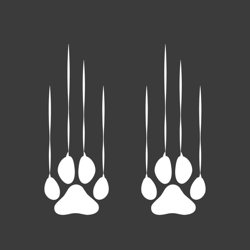 Paw Logo design vector illustration