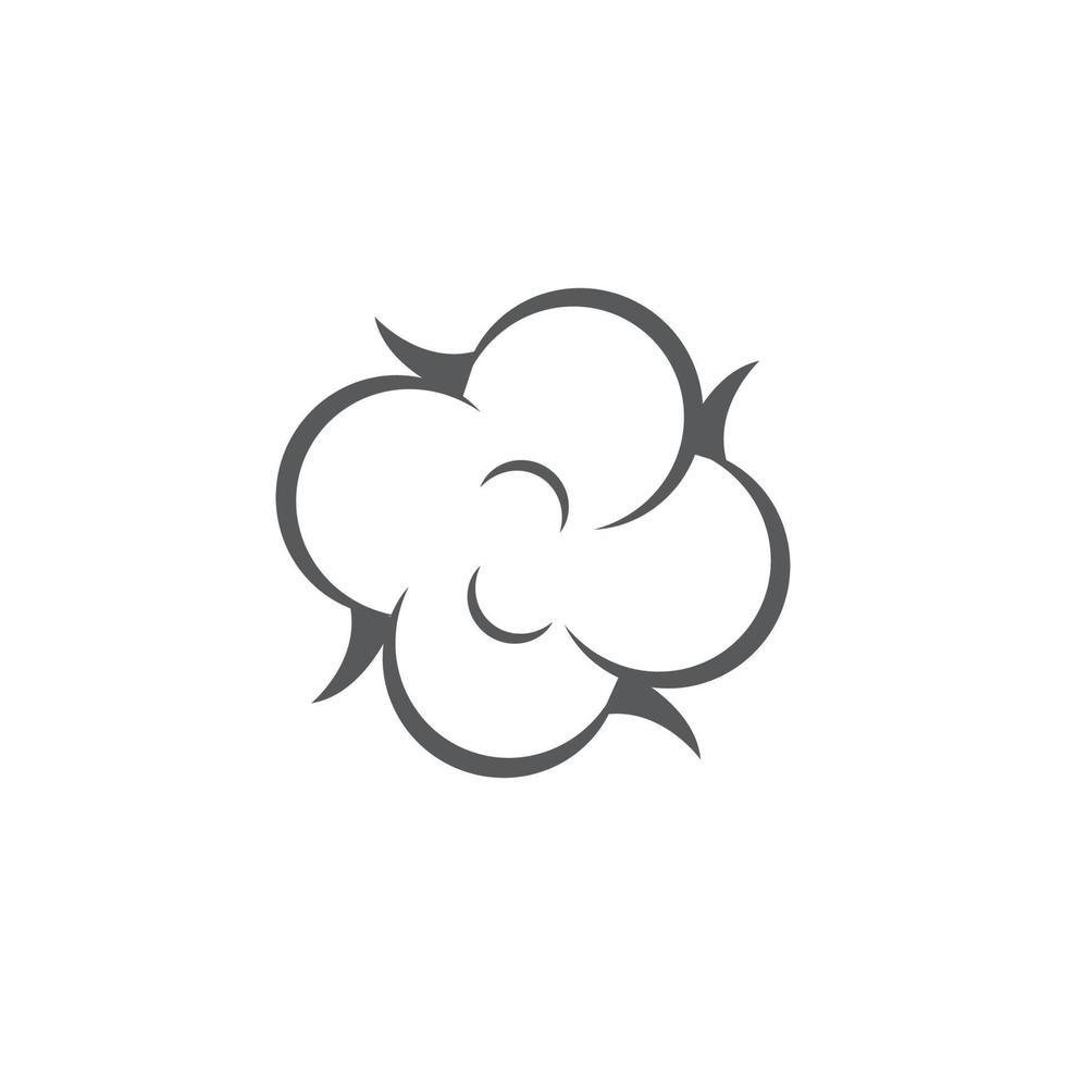 plantilla de icono de vector de flor de algodón