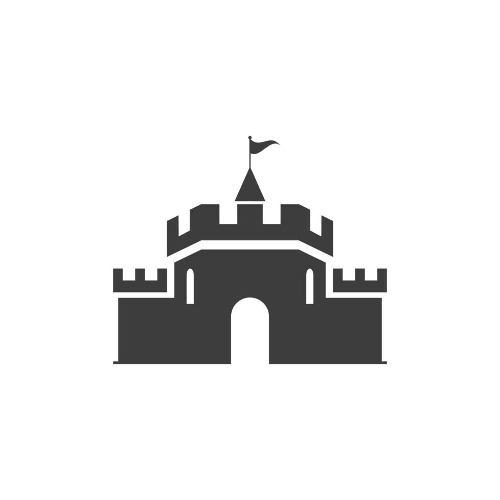 Castle vector illustration icon