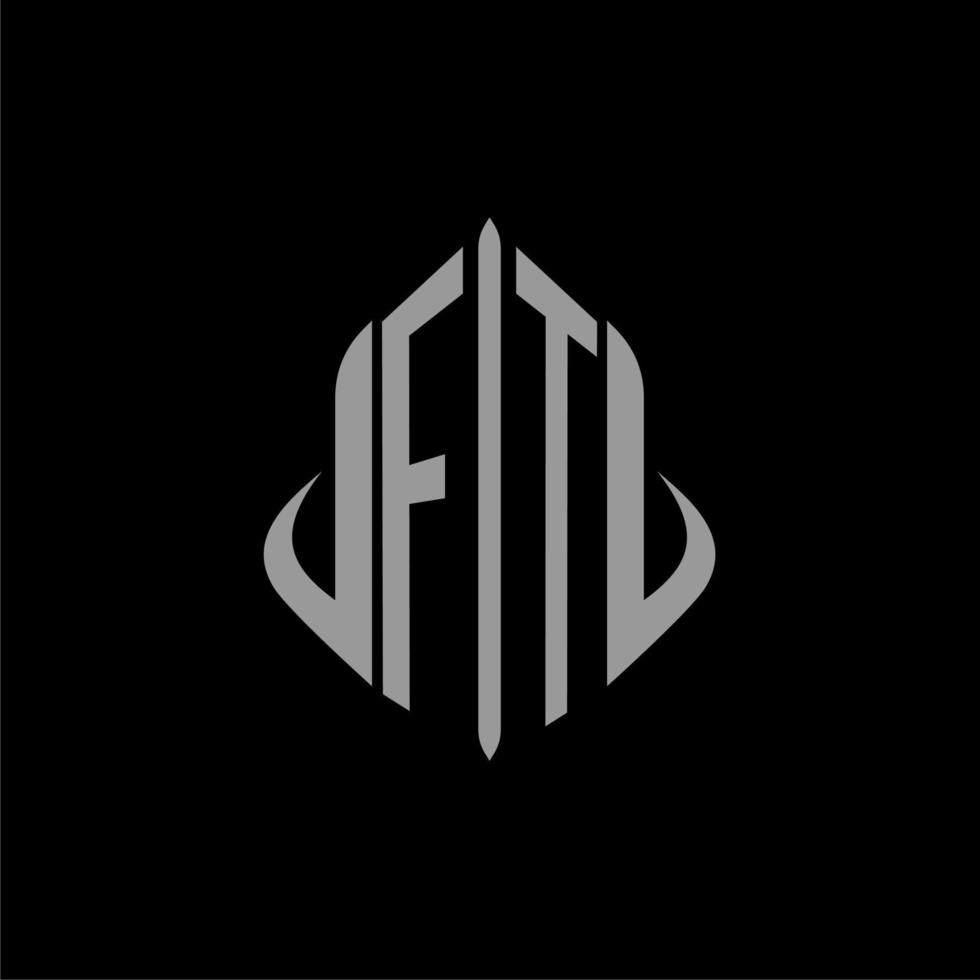 FT initial monogram real estate with building design vector