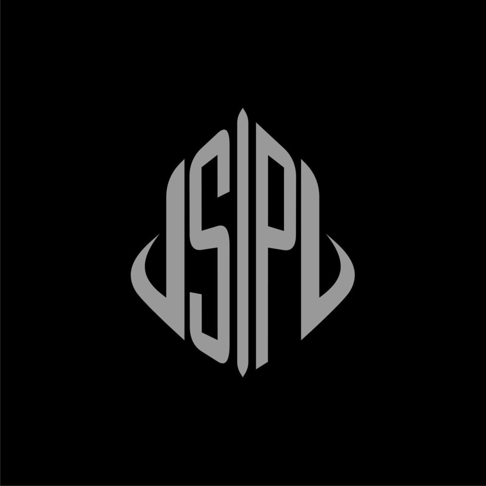 SP initial monogram real estate with building design vector