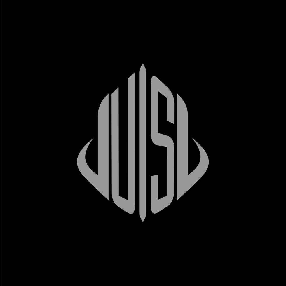 US initial monogram real estate with building design vector