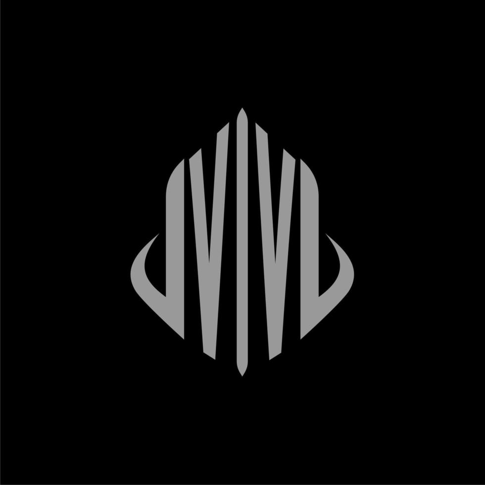 VV initial monogram real estate with building design vector