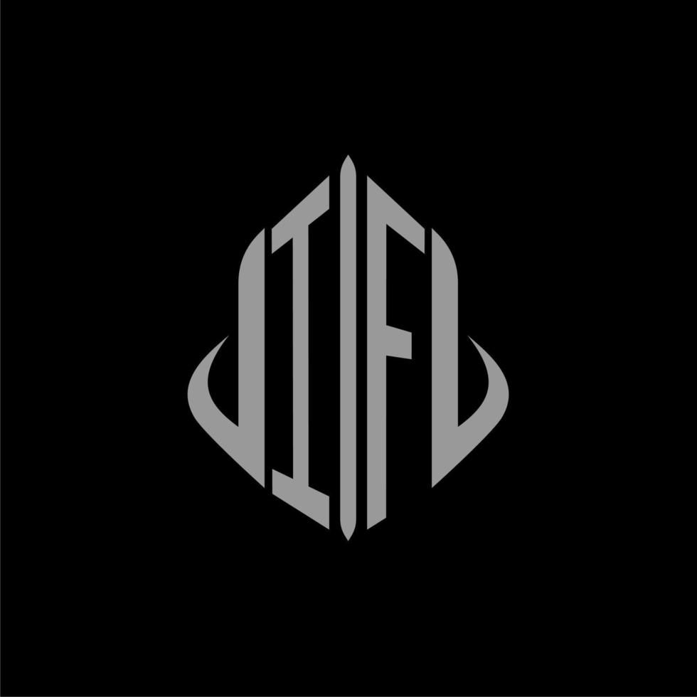 IF initial monogram real estate with building design vector