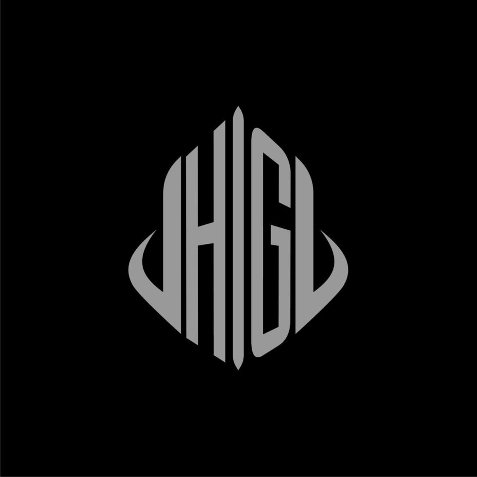 HG initial monogram real estate with building design vector
