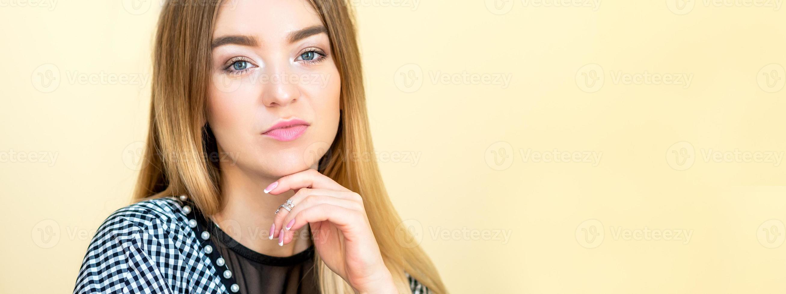 Portrait of business woman at office photo