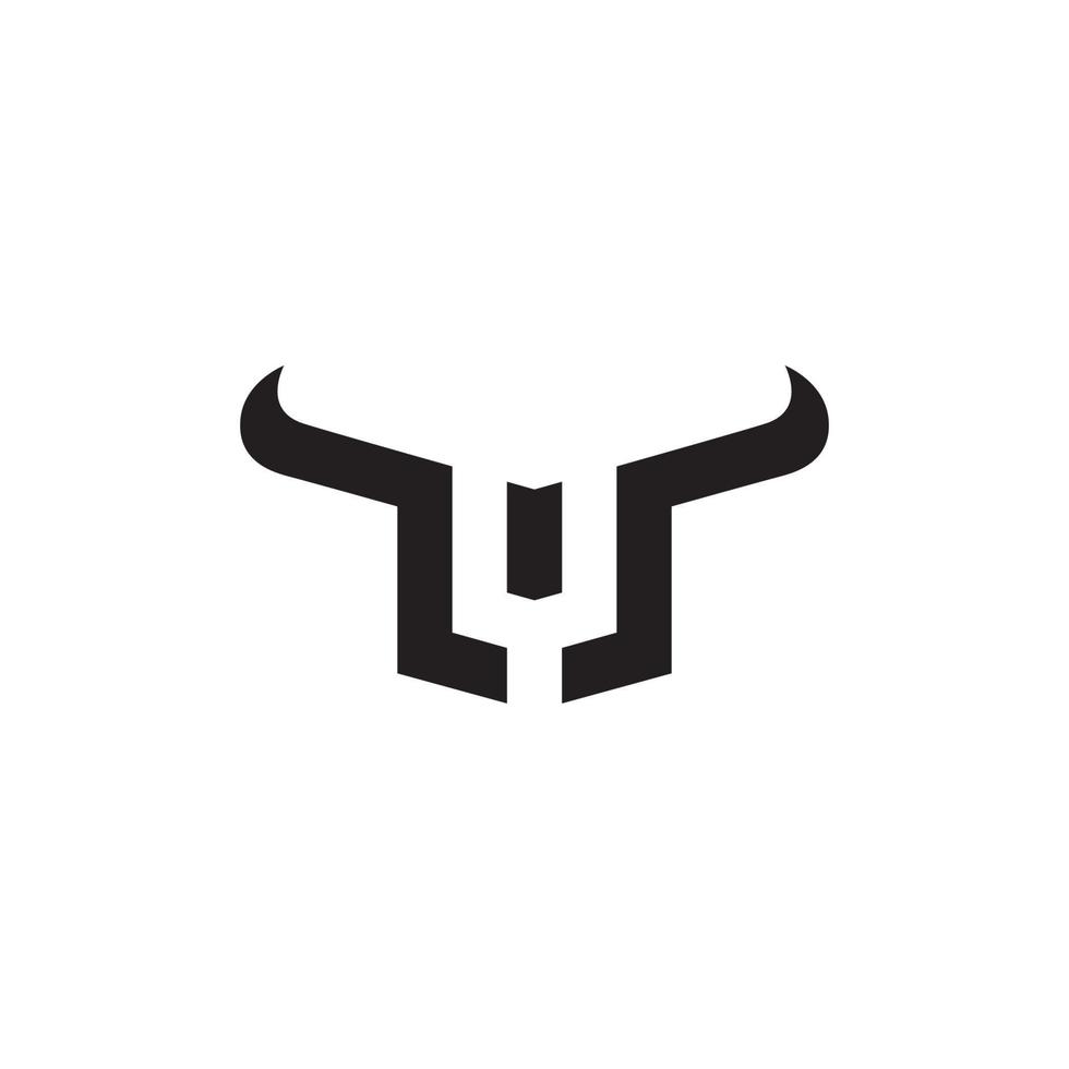 Bull vector icon illustration design