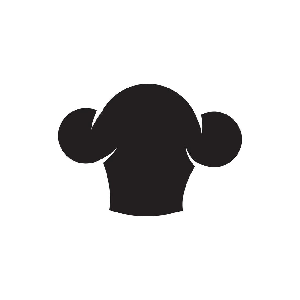 Hat chef logo template vector