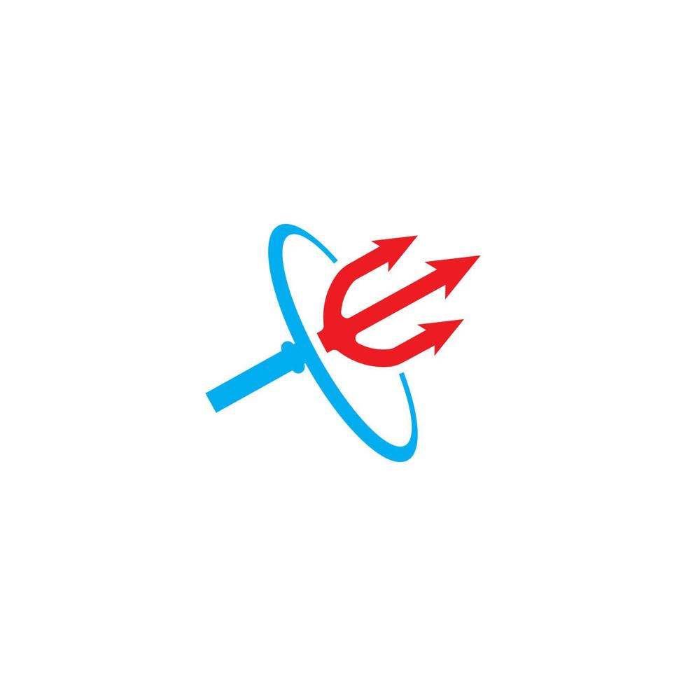 Trident Logo Template vector icon