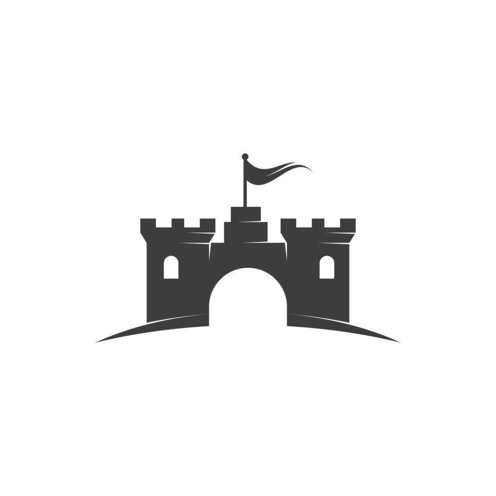 icono de ilustración de vector de castillo