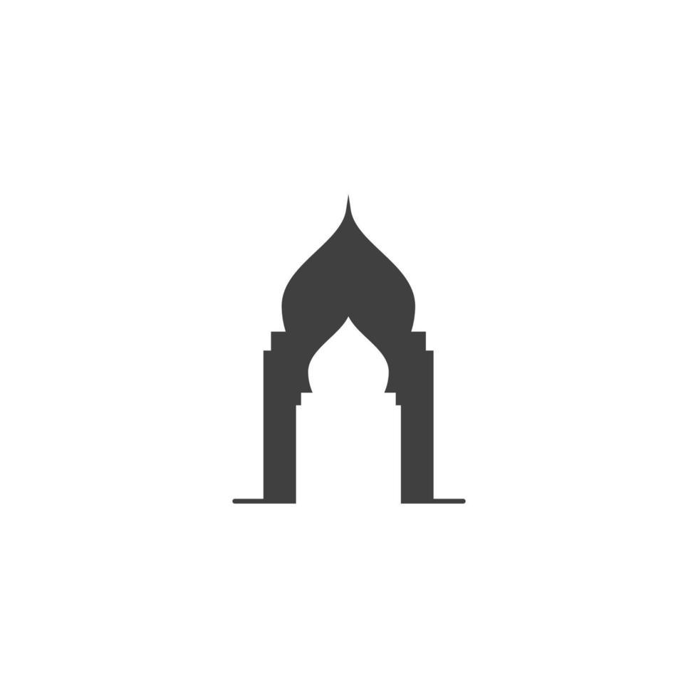 diseño de ilustración de icono de vector de mezquita