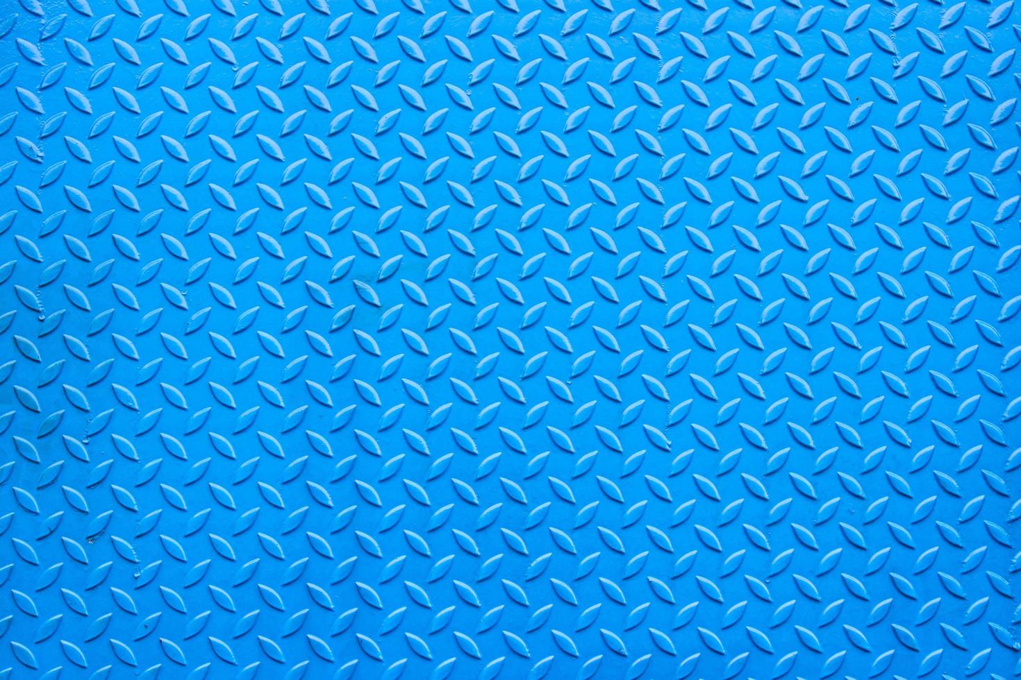 Blue checker Plate background and texture for floor of steel work photo