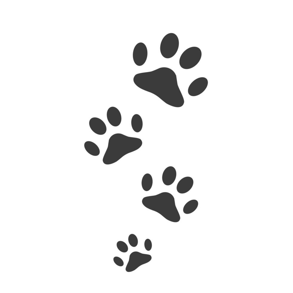 Ilustración de vector de diseño de logotipo de pata