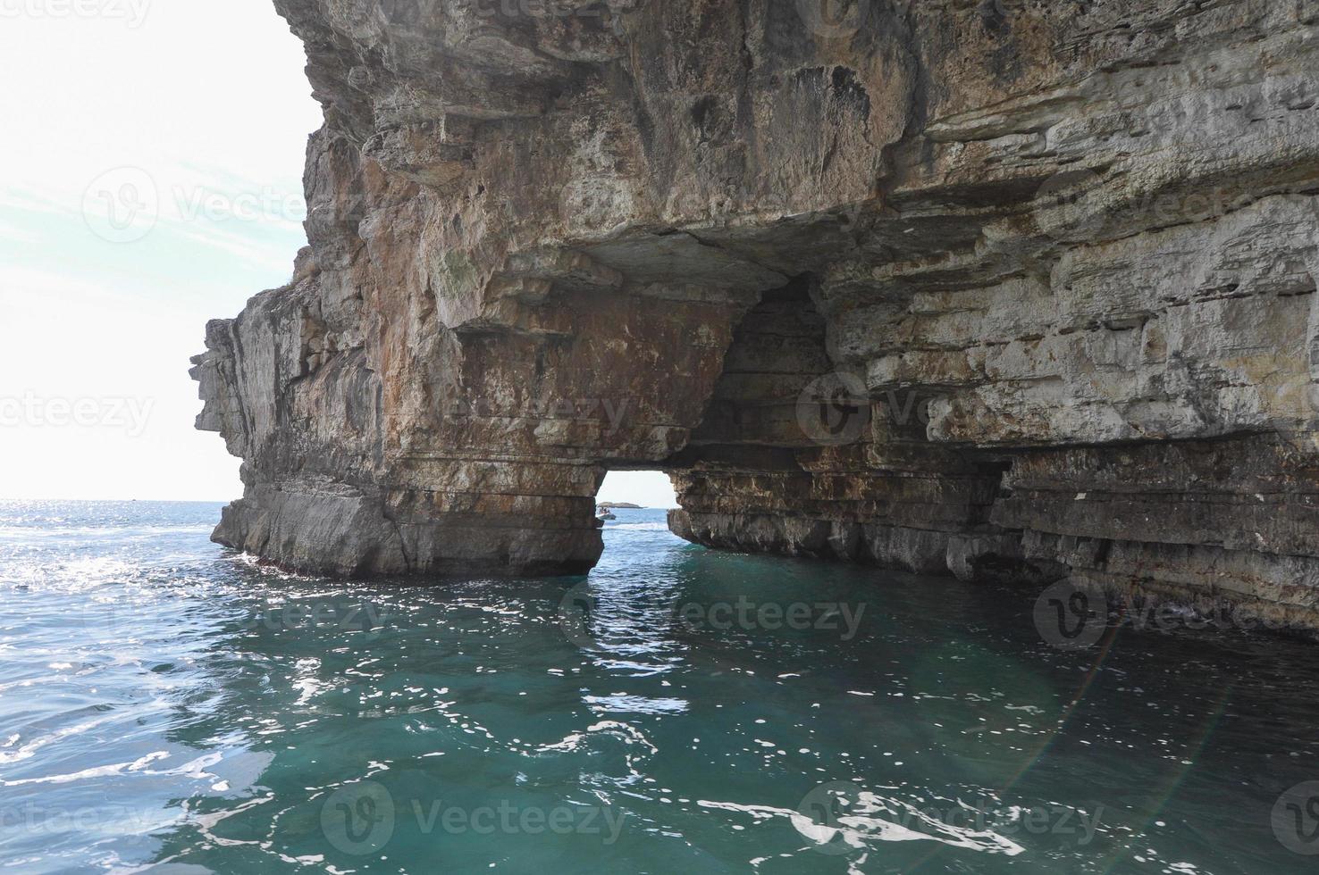 Sea caves in Vieste photo