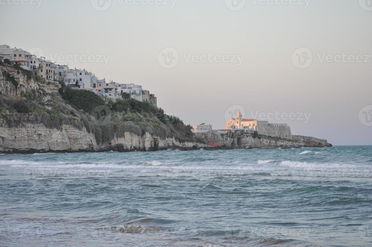 White cliffs in Vieste photo