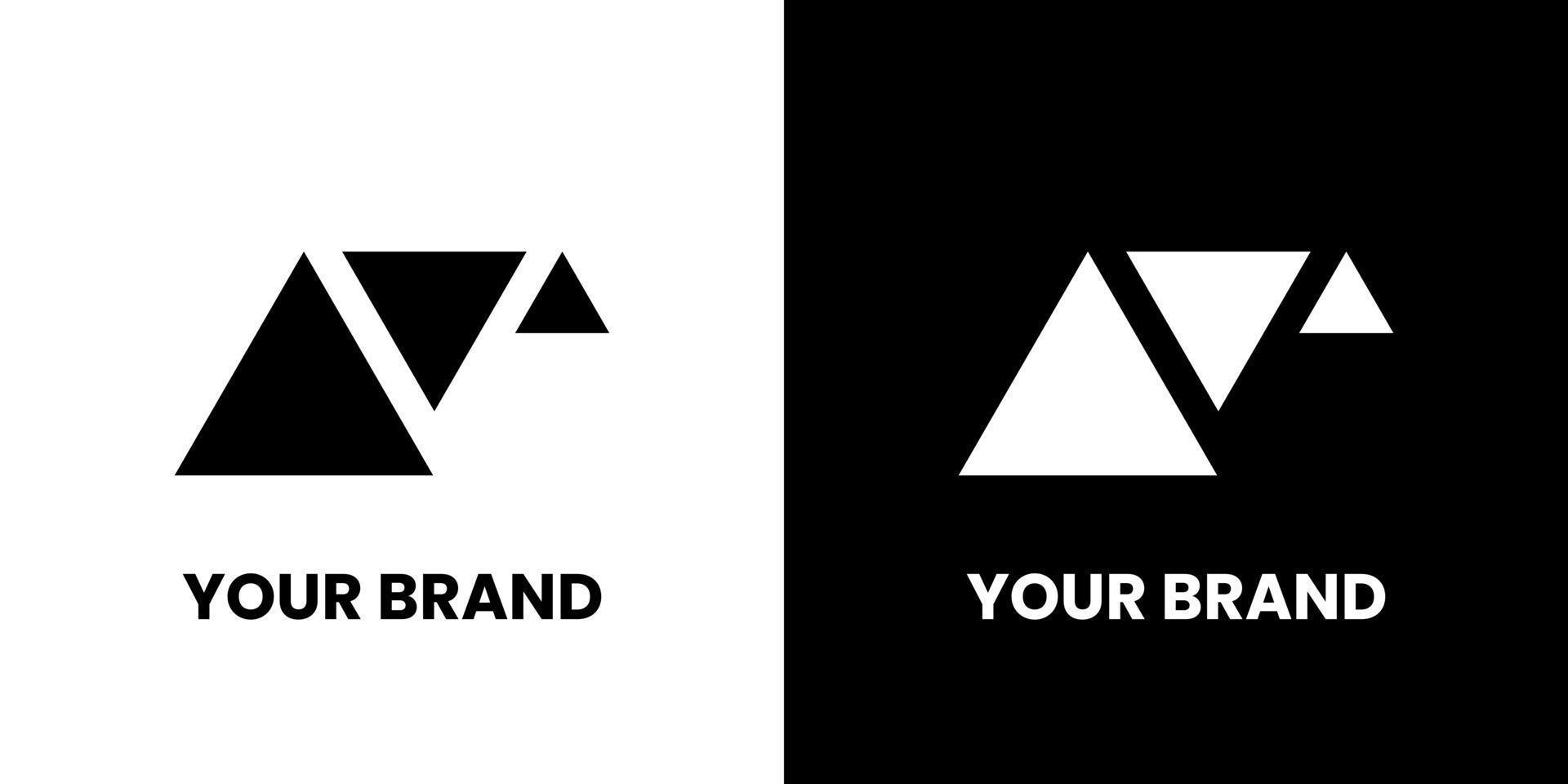 V logo for electronic brand identity design modern minimalist elegant simple creative idea vector