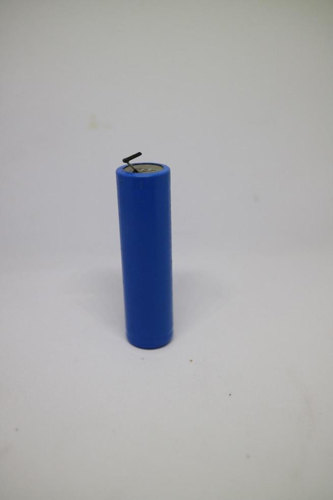 blue lithium battery on white background 13100530 Stock Photo at Vecteezy