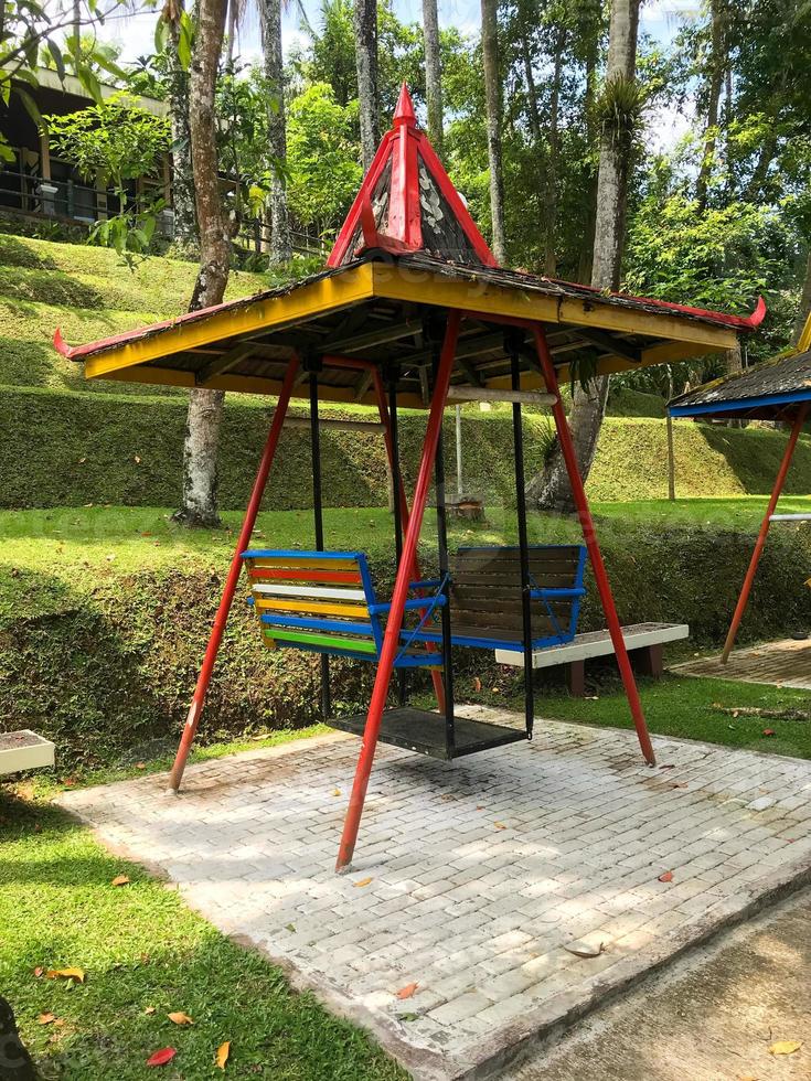 An Empty Swing with canopy photo