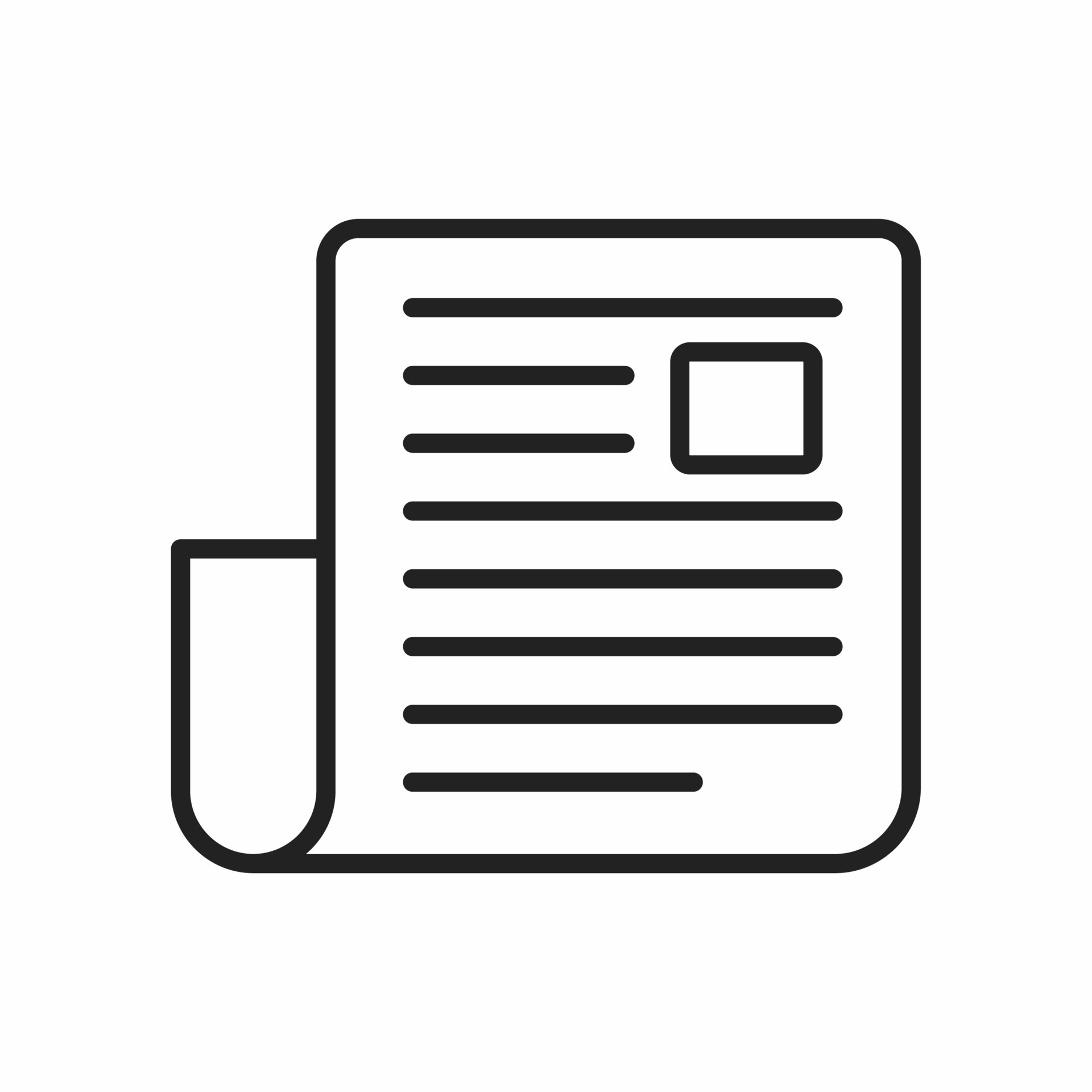 newspaper outline icon 13100887 Vector Art at Vecteezy