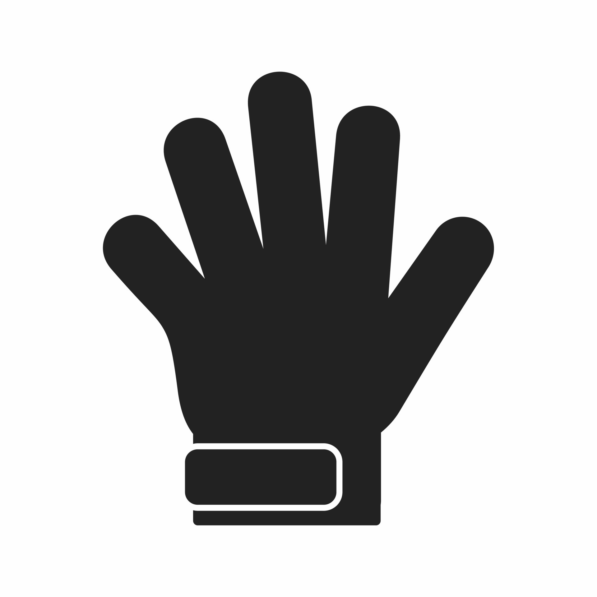 goalkeeper gloves flat icon 13100895 Vector Art at Vecteezy 