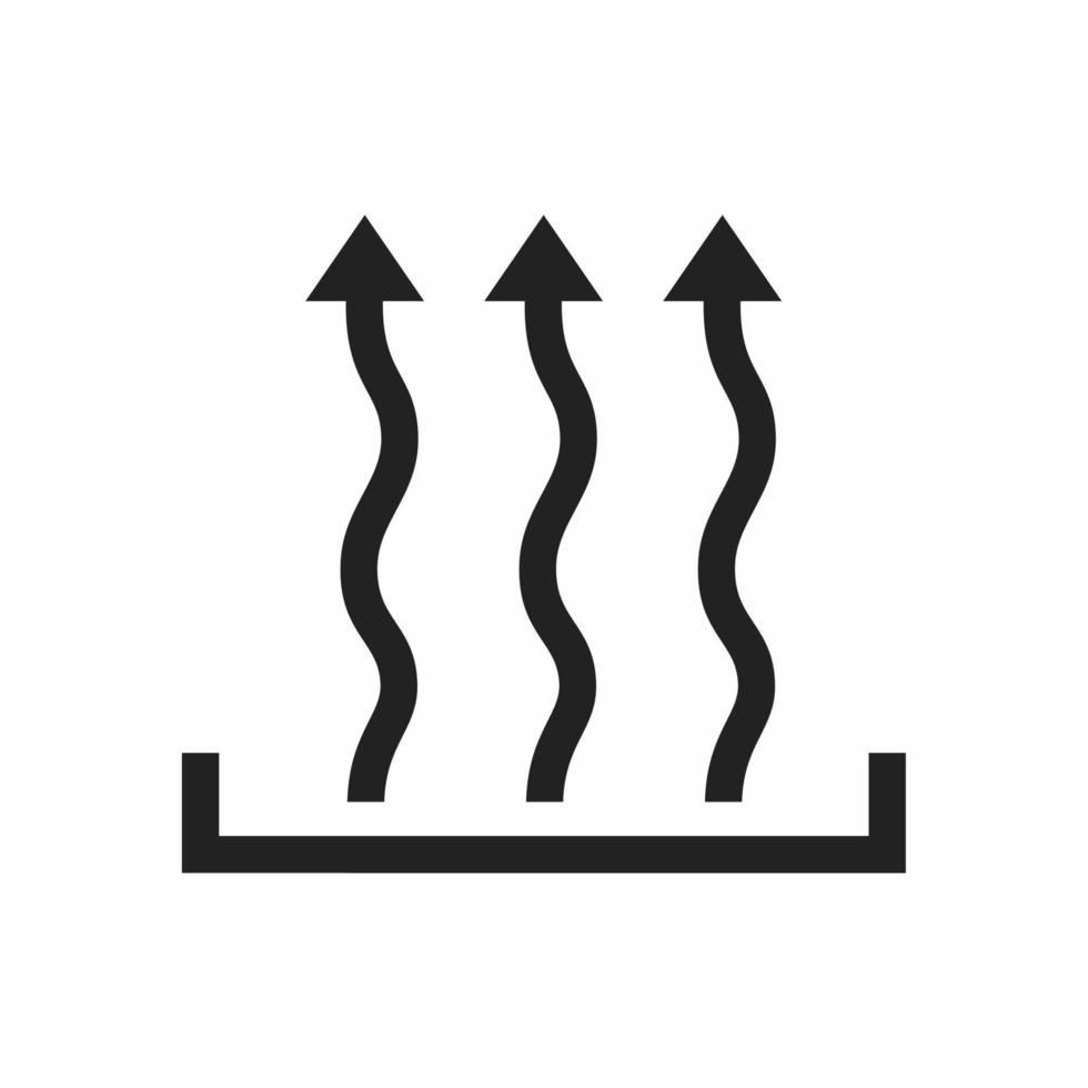 heat outline icon vector