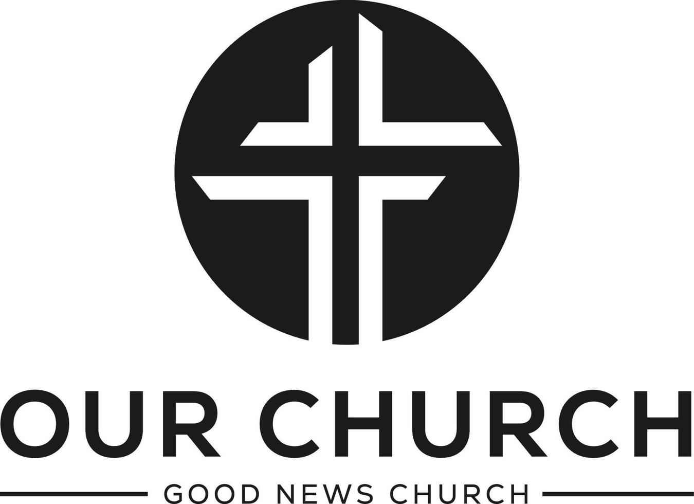 Church logo sign modern vector graphic abstract