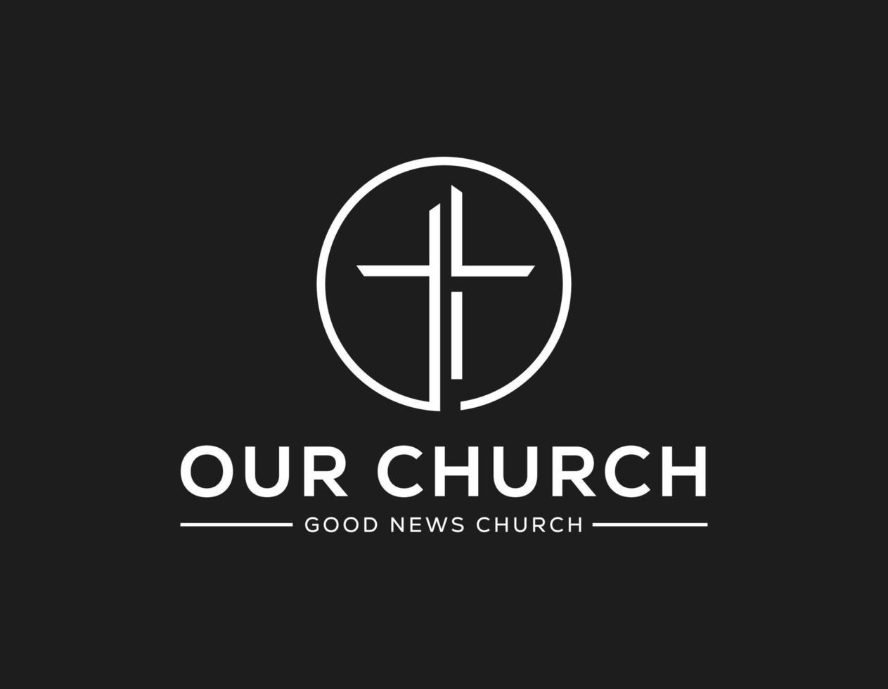 Church logo sign modern vector graphic abstract