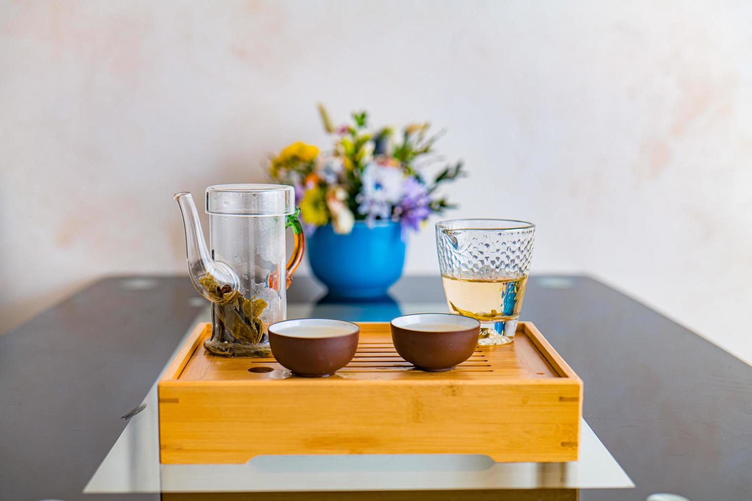 White tea . Chinese tea ceremony photo