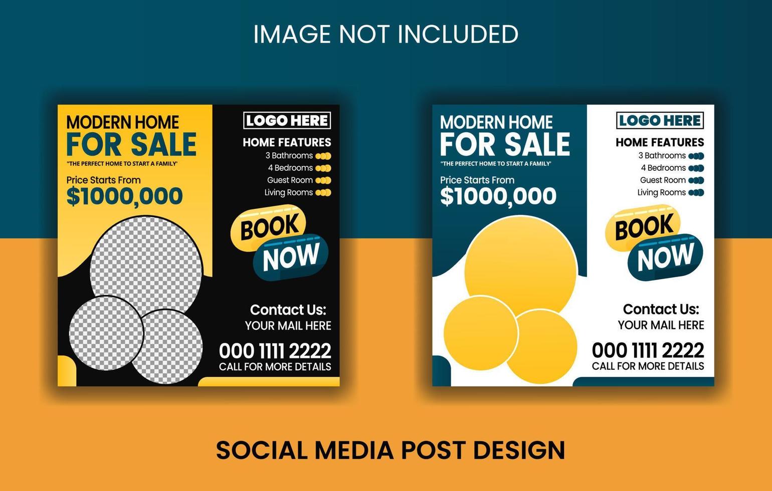 Modern and creative social media posts or web banners with color variation template, Set of Editable minimal square banner template vector