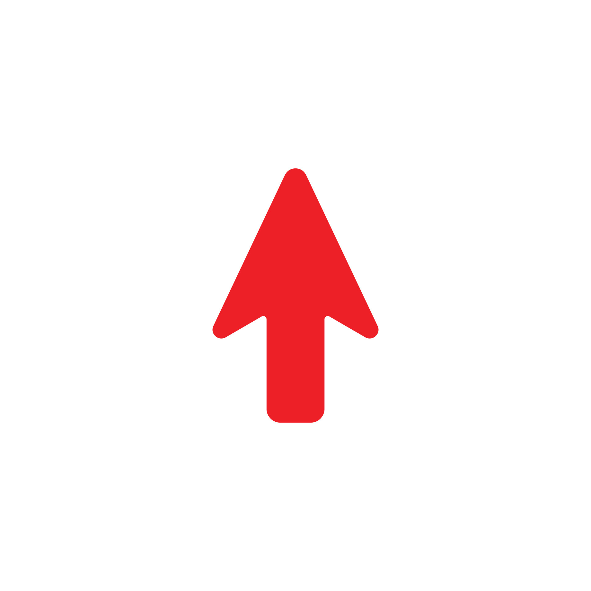 geni ukendt Ferie eps10 red vector arrow pointer abstract solid art icon isolated on white  background. mouse cursor symbol in a simple flat trendy modern style for  your website design, logo, and mobile app 13101129