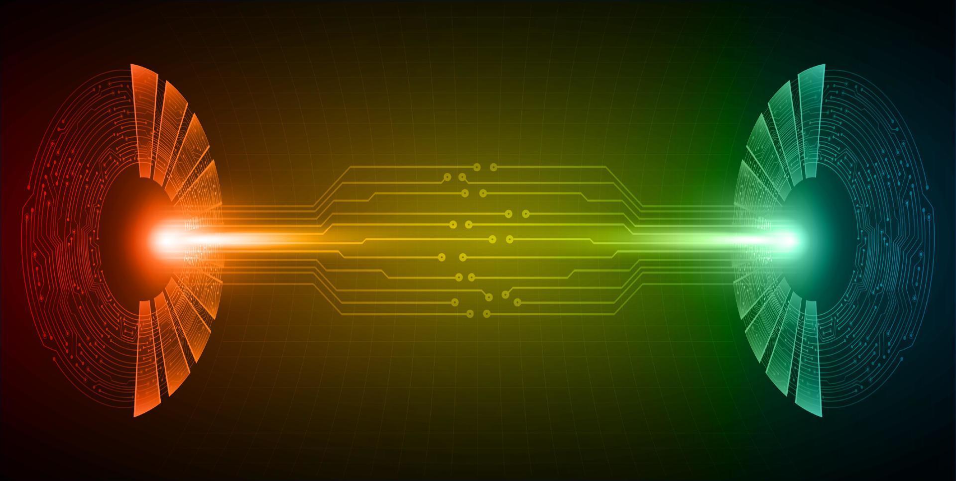 Modern Holographic Projector Technology Background vector