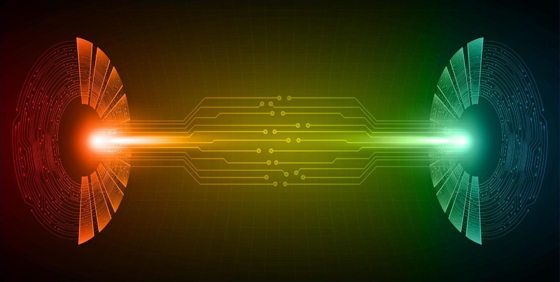 fondo de tecnología de proyector holográfico moderno vector