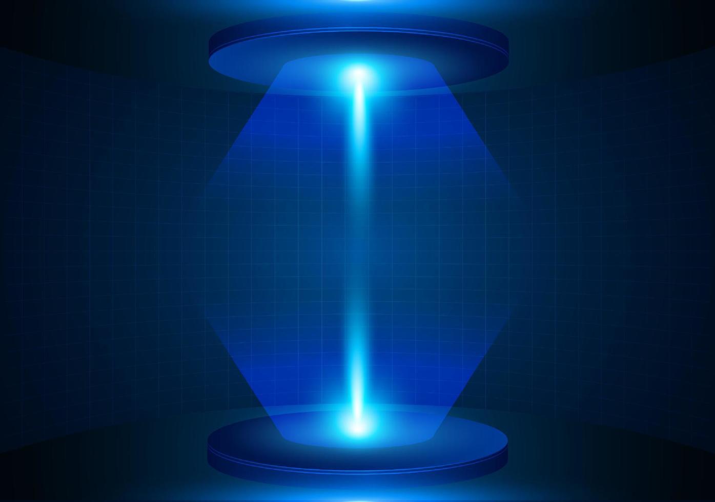 Modern Holographic Projector Technology Background vector