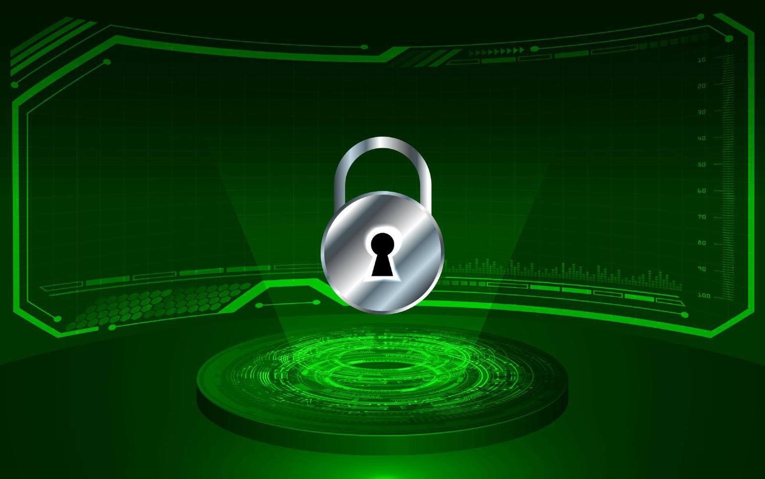 Modern Holographic Projector on Technology Background vector