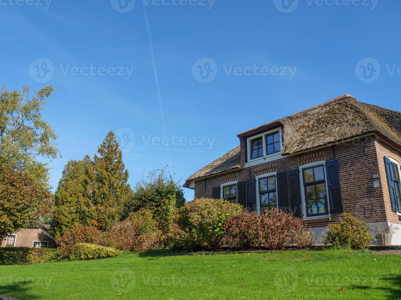 Giethoorn in the netherlands photo