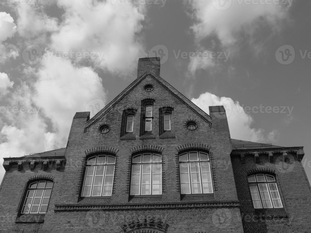 Kappeln city at the  schlei river photo