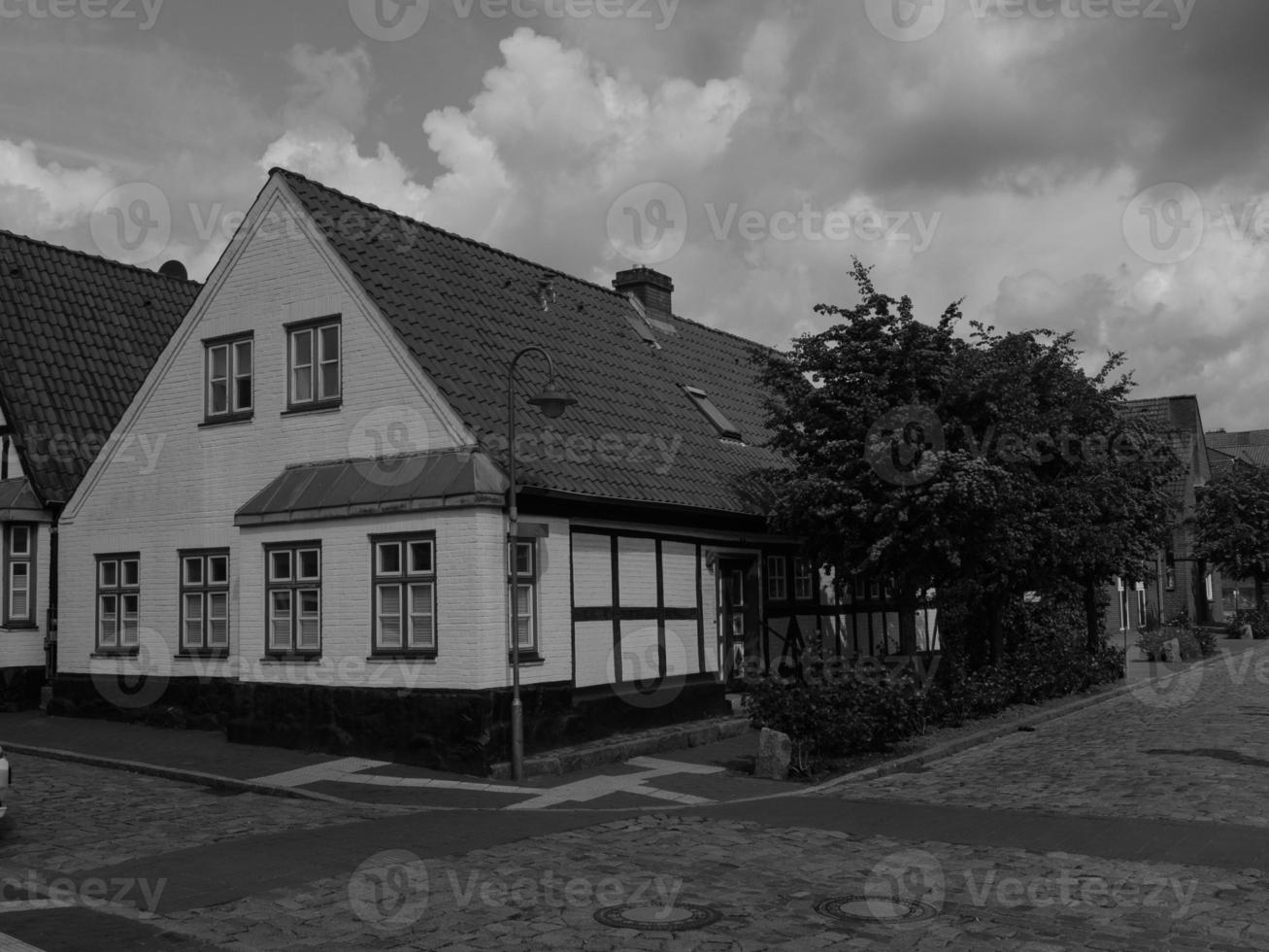 Kappeln city at the  schlei river photo