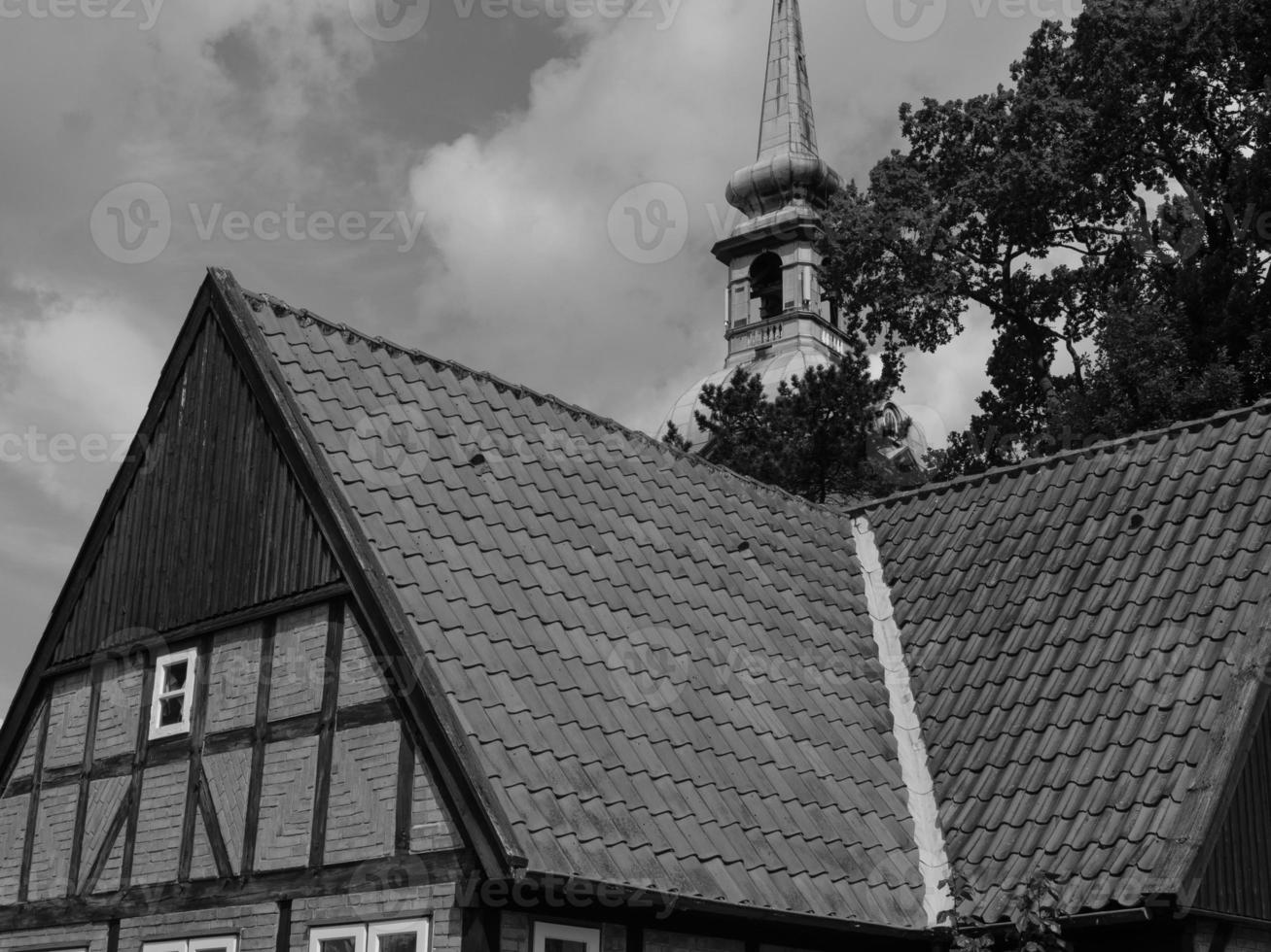 Kappeln city at the  schlei river photo