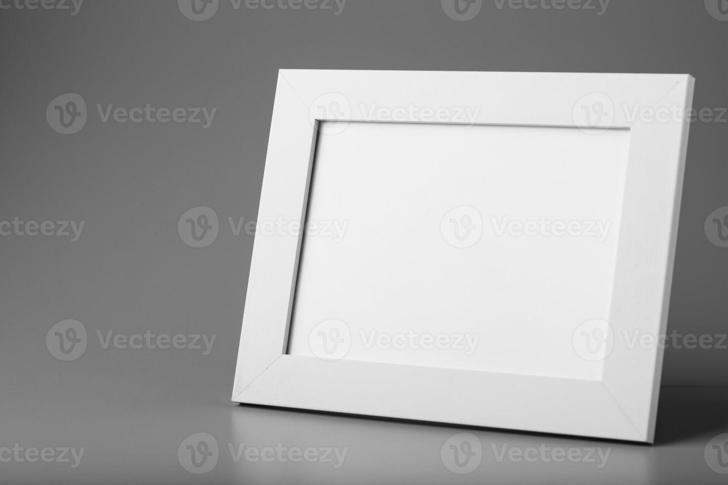 Black and white photo frame for monochrome background with free space.