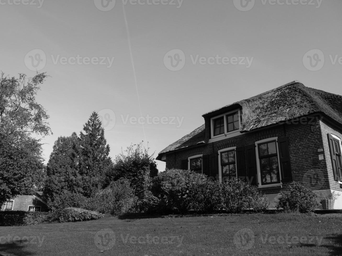 Giethoorn village in holland photo