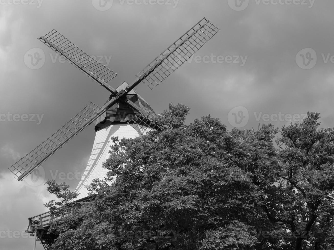 ciudad kappeln en el río schlei foto