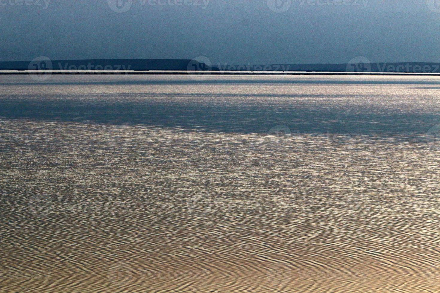 Nature and landscapes of the Dead-salty sea. photo